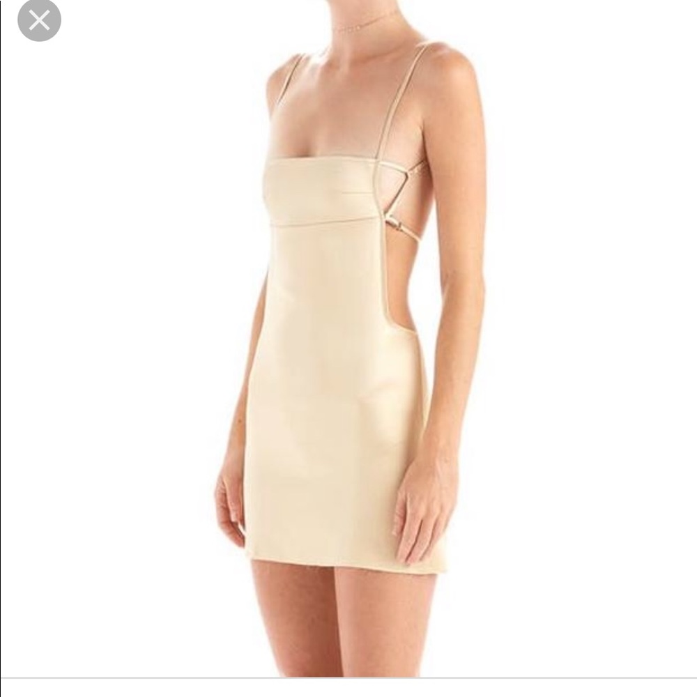 Are you am I DUPE misa dress in tan/nude